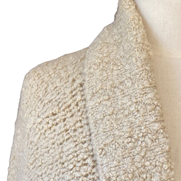 Guess Wool Chunky Cardigan Sz M Capsule Fisherman Coastal Boho Y2K Cottage Cozy - Picture 3 of 15